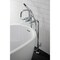 Aqua Vintage CCK8401DKL Freestanding Tub Faucet with Supply Line, Stop Valve, Polished Chrome CCK8401DKL - alternate 6